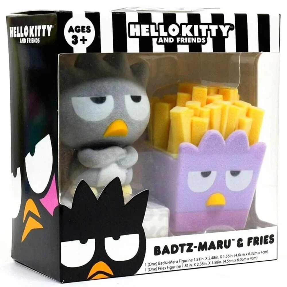 Sanrio Hello‎ Kitty and Friends - Badtz-Maru & Fries - Flocked